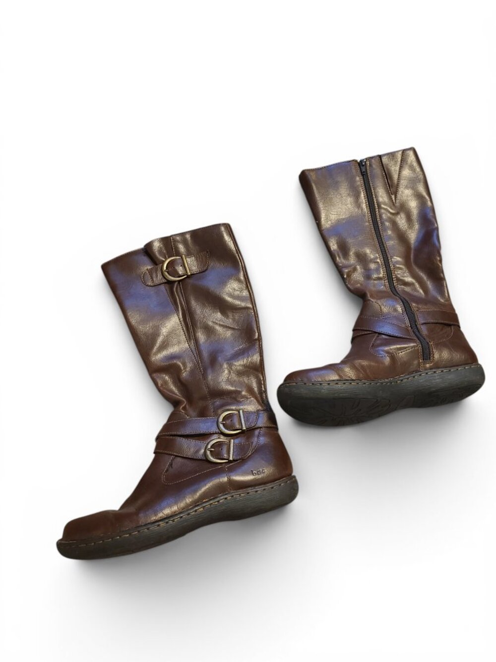 BORN B.O.C CYBELE BROWN TALL BOOTS WOMEN'S  KNEE HIGH C71206